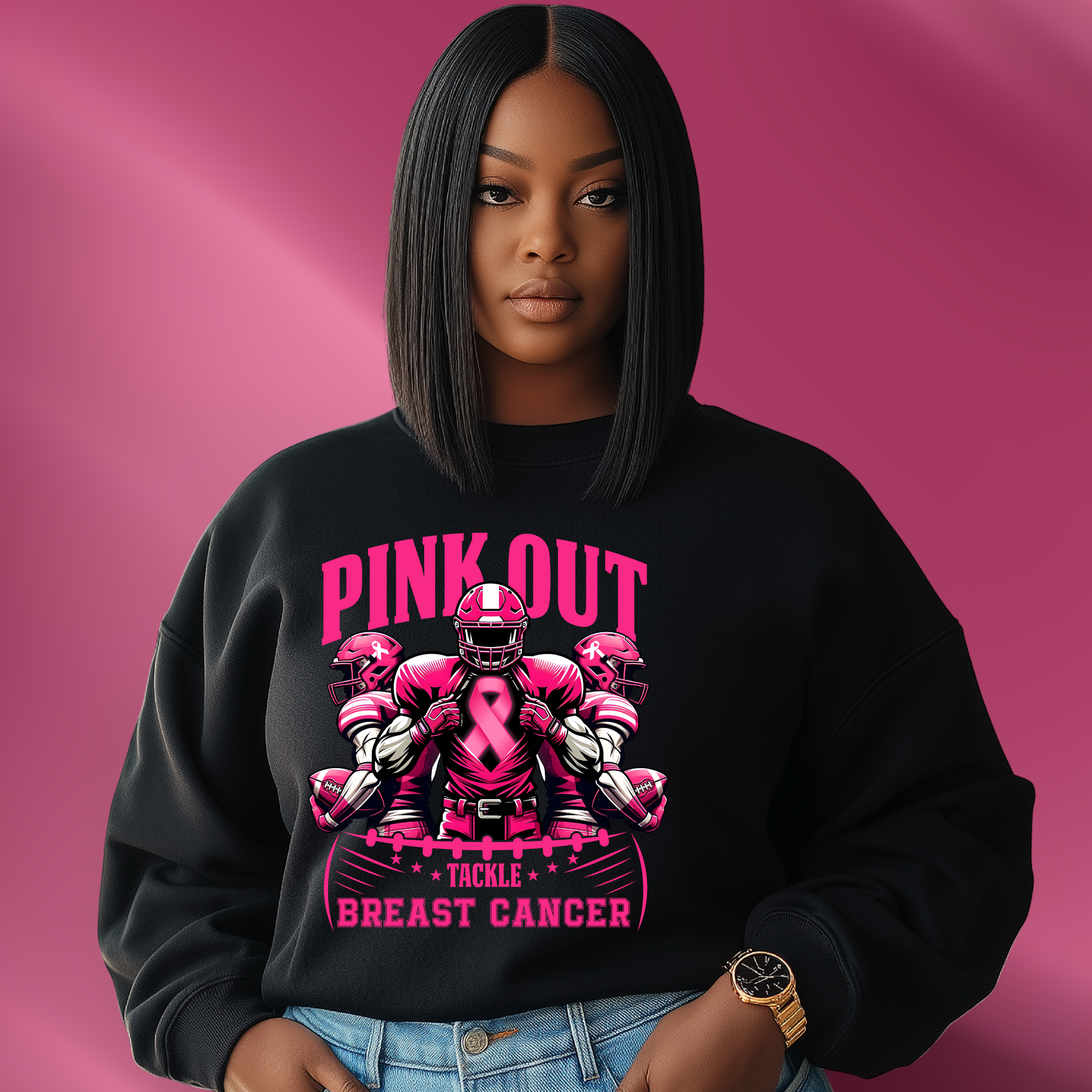 Cancer Awareness Sweatshirt - Pink Out